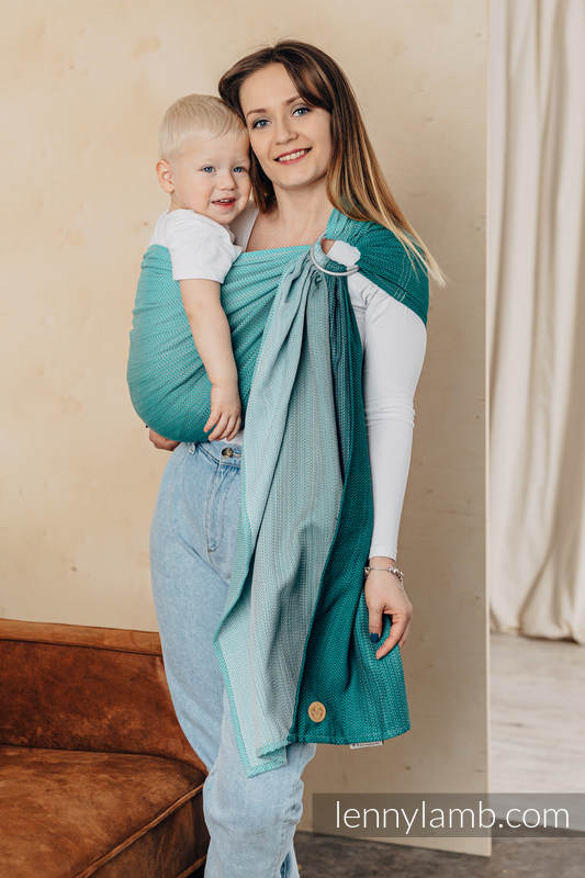 Little Herringbone - Ombre Green - Bandolera